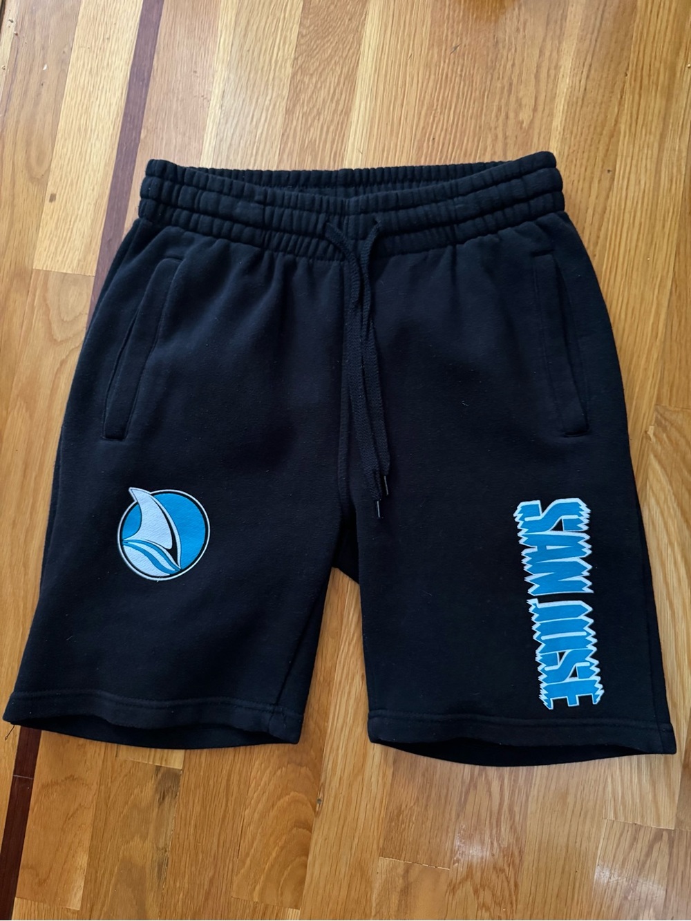 Shaka Wear Black Elastic Waist Sweatshorts